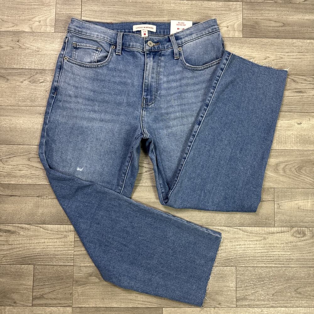Lucky Brand 90s Loose High Rise Crop Light Wash sz 6/28
